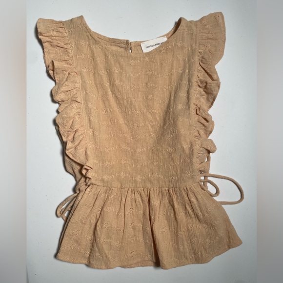 Painted Threads Ruffle Sleeve Peplum Tank Top - Picture 4 of 8